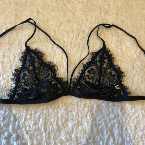 TOBI Eyelash Lace Strappy Bralette Sz L - Picture 3 of 6